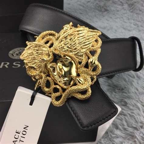 versace mens medusa belt|Versace Medusa snake wings belt.